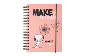 NOTEBOOK LINED COVER A5 BULLET SNOOPY